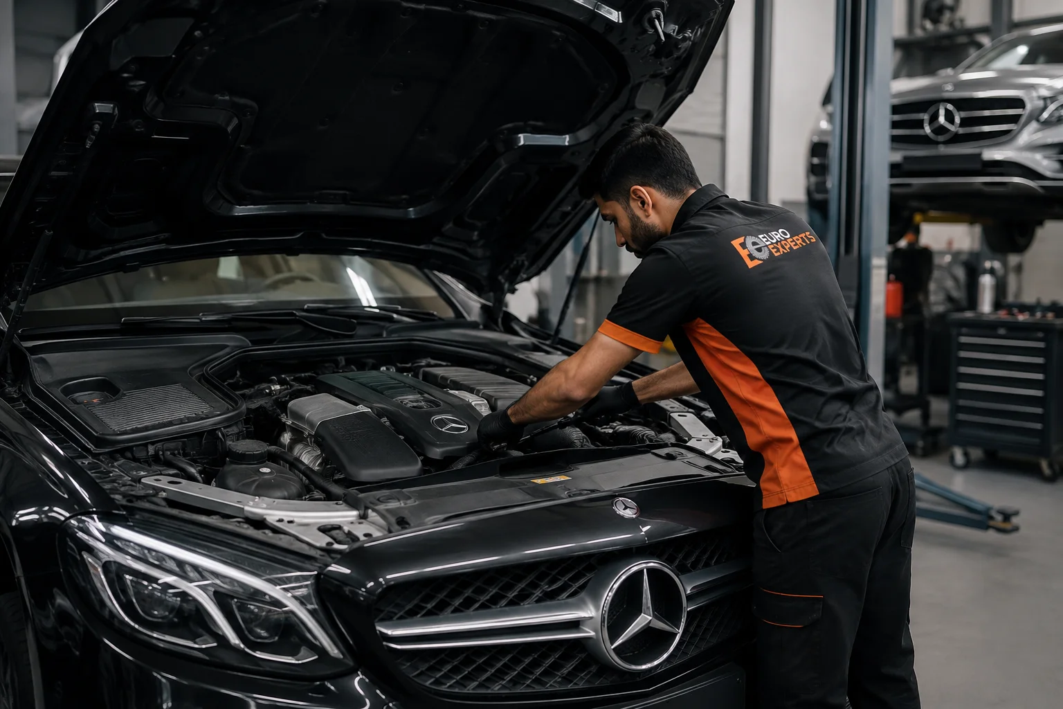 Mercedes engine diagnosis and repair in Dubai